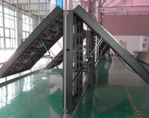 China Weather Resistant Front Service LED Display Video Wall With Iron Cabinet Material on sale