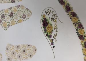 Wholesale Flower Waterslide Decals , Vivid Design Dressing Table Stickers Anti Fade from china suppliers