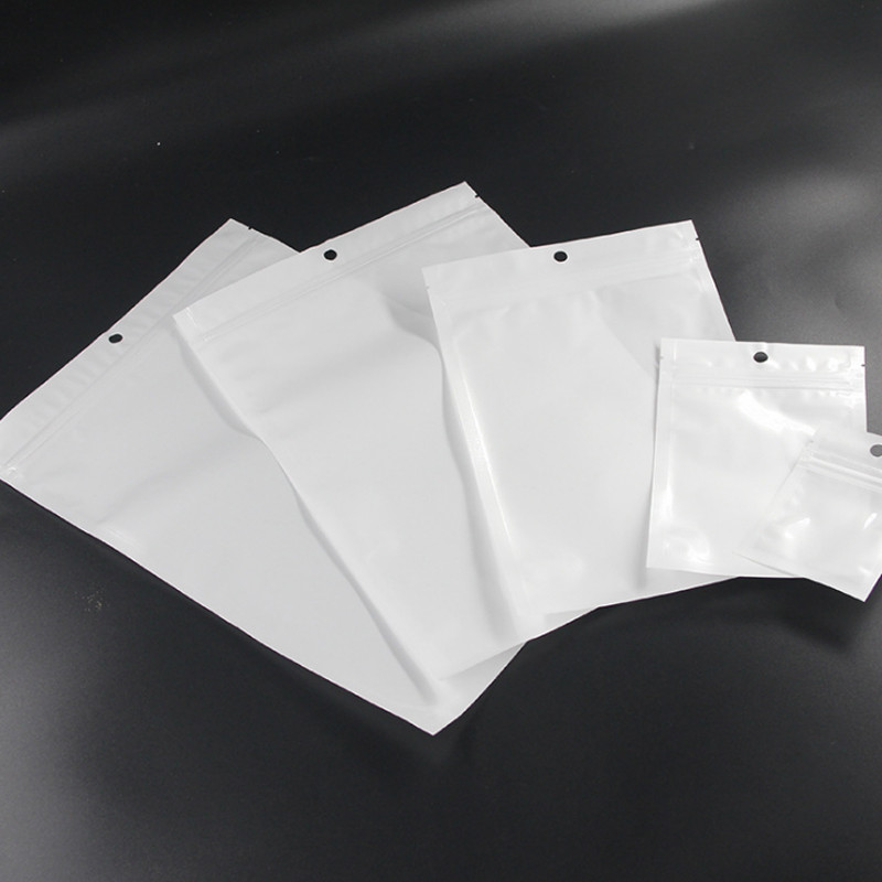 Custom Opp Self Adhesive Pearl Film Zip lock Bag Transparent Zipper Bag, Mobile Phone Case Bag