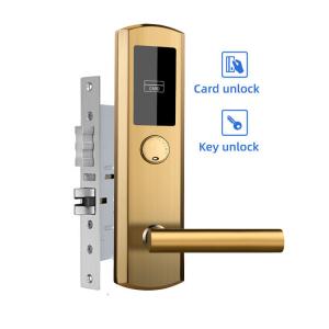Wholesale 304 Stainless Steel Hotel Electronic Locks System With Mechanical Key from china suppliers