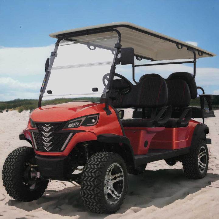 6 Seater Electric Golf Buggy Long Range 12 Inch Tire Club Golf Cart Delivery to Your Home