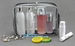 Transparent EVA plastic beach cosmetic bag, vinyl transparent clear PVC zipper