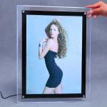 Indoor LED Advertising Sign Light Box With Snap Frame Rectangle Shape