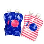 Reusable Baby Food Spout Pouch Packaging Laminated Material CMYK Color For
