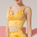 Plus Size High Impact Sports Bras For Big Bust Tie Die Wireless Multicolor