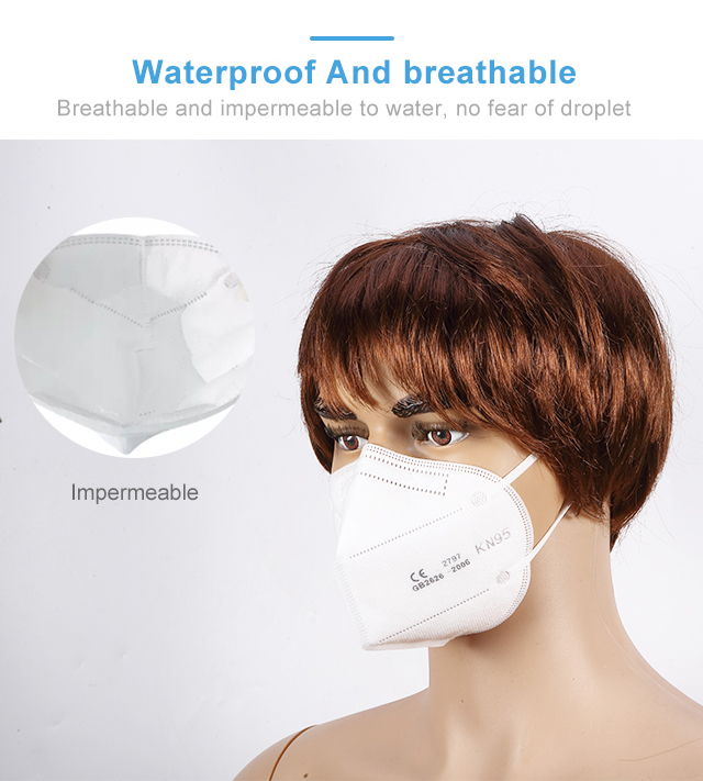 Mascarilla China en 149 5 ply disposable facial filter protect dust kn95 mask
