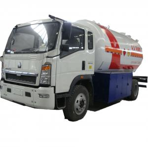 China hot sale!high quality SINO TRUK HOWO 10,000Liters lpg gas refilling truck, lpg gas truck for domestic gas cylinders on sale