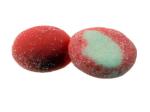 Bicolored Soft Chewing Gummy Confectionery Granulated Sugar Coated Fruit Flavor
