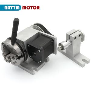 Wholesale 4th A Rotary Axis CNC Lathe Tailstock K11-65mm K12-65mm With 3 4 Jaws Chuck from china suppliers