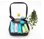 Clear Plastic EVA Cosmetic Bag , Customized Plastic Makeup Bag With 15*15*6 CM
