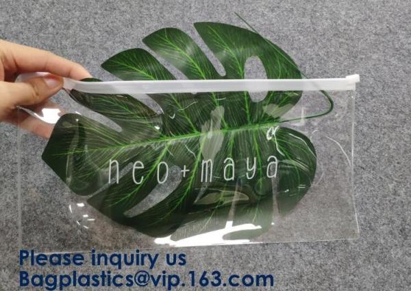 Pouch Slider Plastic Zipper Folder PVC Clear Cosmetic Bag Pencil Pen Packaging
