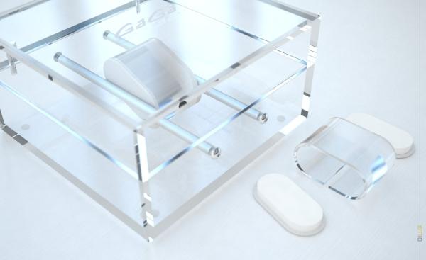 Stylish Designed Perspex Single Watch Box W/ PU Pillow Hi-Clear Acrylic 180*180
