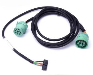Wholesale Green Deutsch 9-Pin J1939 Female to Molex 20 Pin Female and J1939 Male Y Adapter Cable from china suppliers