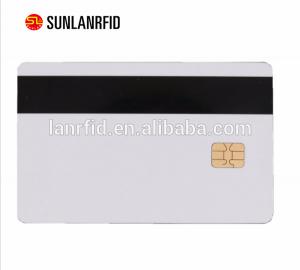 China White Contact Card Blank PVC Magenitic Stripe Smart Card with Free sample on sale