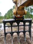 Excavator Rake Bucket , land rake for excavator CAT320D PC200