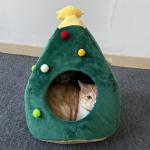 High Quality Cats Puppies Beds Washable Warm Pet Bed Luxury Christmas tree Cave
