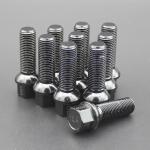 Shank 39mm R13 Extended Lug Bolt Grade 12.9 For VW Series Dual Coating Black