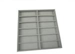 Soft Velvet Gray 12 Grids Of Eyeglasses And Sunglasses Display Tray Case