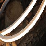 16*15mm Vertical Bending Waterproof Neon Lights CRI93 DC 24V 3000K IP68