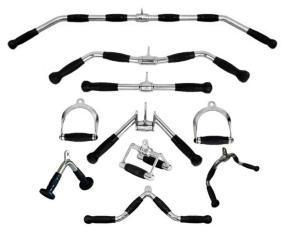 Wholesale cable triceps pushdown V bar attachment, ricep V Bar Push Down Cable Attachment from china suppliers