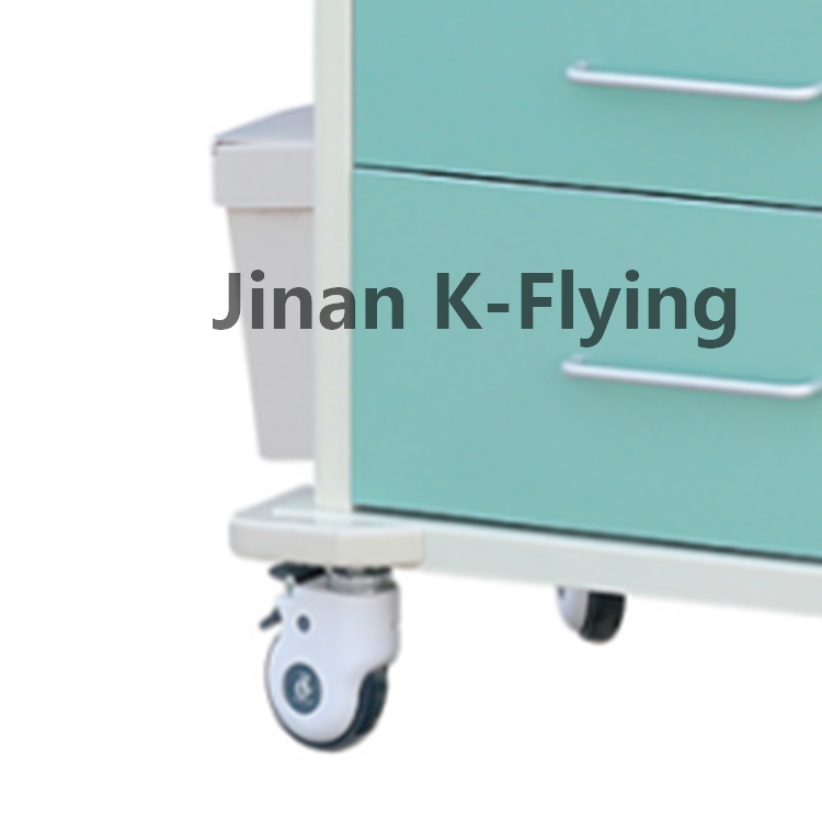 Emergency ABS Plastic Medicine Delivery Medical Trolley Cart