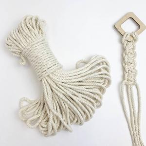 China Sustainable 4-36mm Natural Twisted Jute String Macrame Organic Cotton Rope for Crafts on sale