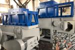 SKD11 One Shaft Industrial Shredder Machine SIEMENS MOTOR 4 Cutting Rotary Blade
