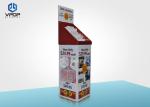 Portable Cardboard Floor Display Stands 54 * 40 * 168 cm For Calendars / Books