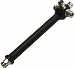 698-2700MHz Black Round N Female 4 Way RF Power Divider Splitter