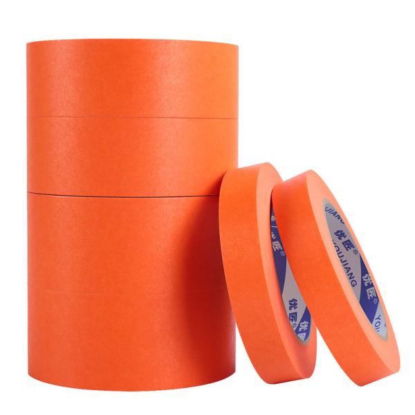 Orange Washi Masking Tape 12-72mm UV Clean Removal 0.15mm 0.18mm Wrapables Washi