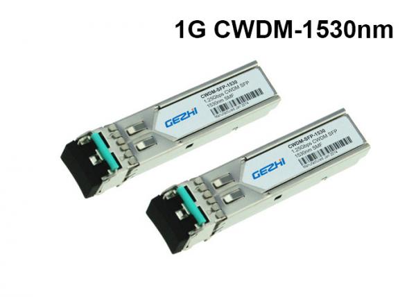 Quality CWDM-SFP-1530 1.25Gbps CWDM SFP Module 1530nm 80km optical transceiver for sale