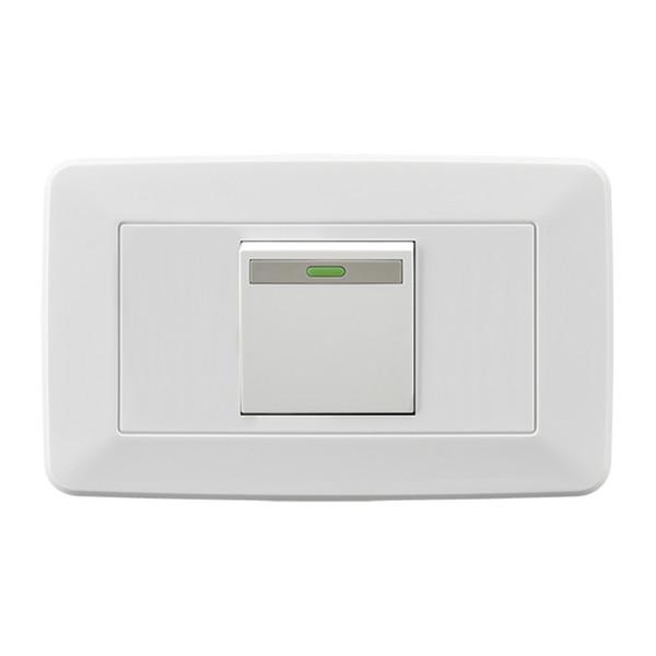 Electrical Light Switch Silver Contacting Point , Household 1 Gang One Way