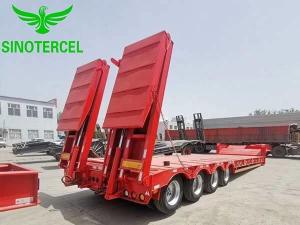Wholesale Removable Gooseneck Semi Trailer 70 Tons Gooseneck Skeletal Trailer from china suppliers