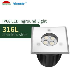 Wholesale waterproof SS316L Park Lawn Plaza inground pool lights 3W from china suppliers