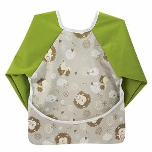 Wholesale 6-24 Months Baby Teething Bibs , Wipe Clean Long Sleeved Bib With Pocket from china suppliers