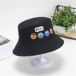 Cartoon Cute Boy Girl Cotton Bucket Hats Wide Brim Sun Protection Beach Hats