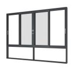 American Design Residential Project Aluminium Sliding Kitchen Windows Soundproof