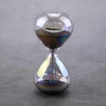Classic Glass Sand Timer Hourglass Sand Clock Black And White