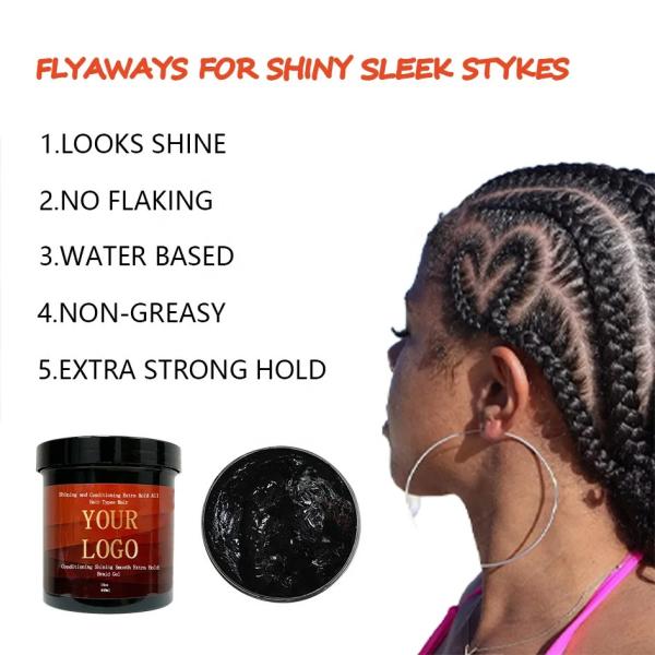 Braids and Locs Hair Styling Wax Braiding for African Loc and Twist Gel Extra