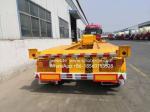 Skeletal Type Container Semi Trailer Yellow Excellent Load Bearing Capacity 3