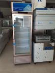 Rose Gold Aluminium Door Frame Vertical Single Door Glass Door Display Freezer