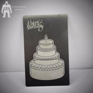 Wholesale Custom High Quality Pattern Metal Wedding Invitation Card Barcode Card from china suppliers