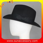 T0061197 Sun Accessory customized winner fashion 100% wool felt fedora hats,
