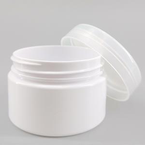 China White PET 60ml Cosmetic Cream Jars For Scrub Bath Salt on sale