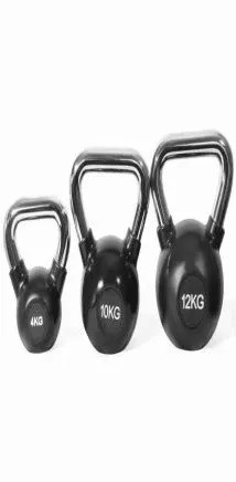 Rubber Gym Equipment Accessories 40 Pound Kettlebell Shoulder Chest Exercise
