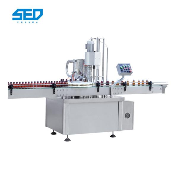 Adjustable Single Head Automatic Capping Machine Glass Plastic Bottle Capper