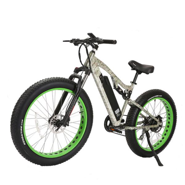 Aluminum Alloy Frame 26" Fat Tire E Bike with 750W Brushless Motor and 48V 13Ah