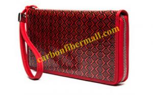 China High performance carbon fiber wallet genuine leather wallet on sale
