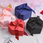 Handmade heart shaped box luxury gift Box Wedding Packaging Box With Ribbon