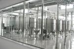 Refrigerated Dairy Production Line / Milk Cooling Tank With CIP Cleaning System